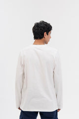 Men's Full Sleeve T-Shirt  - White