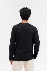 Men's Full Sleeve T-Shirt  - Black