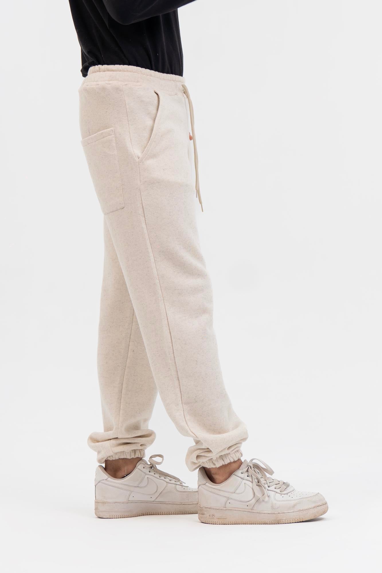 Men's Jogger Pant in Fleece - Oatmeal