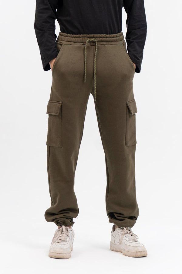 Men's Jogger Pant in Fleece - Green