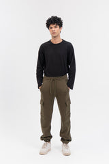 Men's Jogger Pant in Fleece - Green