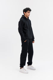 Men's Hoodie in Fleece - Black