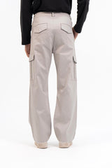 Men's Wide Leg Cargo Pant - Stone