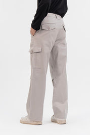 Men's Wide Leg Cargo Pant - Stone