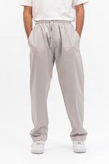 Men's Drawstring Wide Leg Pant  - Stone