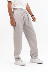 Men's Drawstring Wide Leg Pant  - Stone