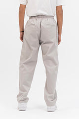 Men's Drawstring Wide Leg Pant  - Stone