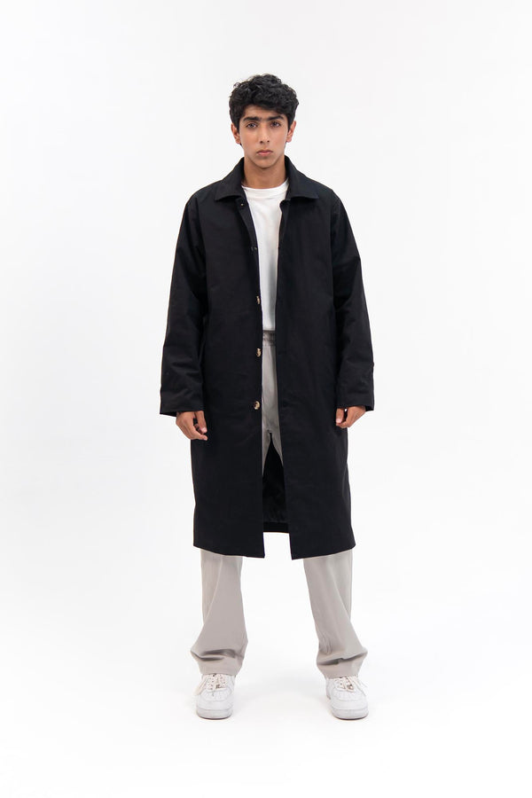 Men's Trench Coat - Black