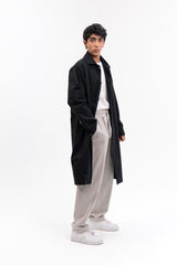 Men's Trench Coat - Black