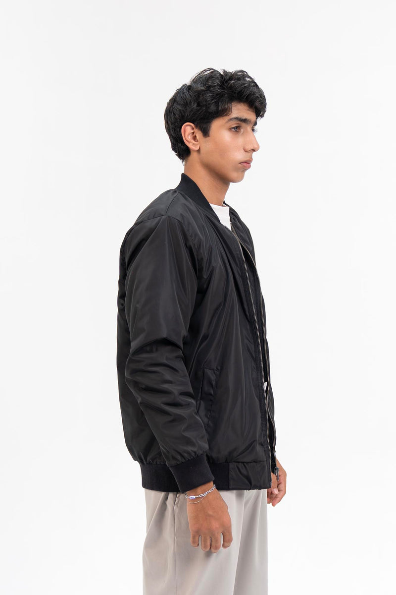 Men's Bomber Jacket - Black