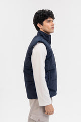 Men's Puffer Vest - Navy Blue