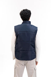 Men's Puffer Vest - Navy Blue