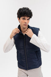 Men's Puffer Vest - Navy Blue