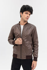 Men's Bomber Jacket - Chocolate Brown