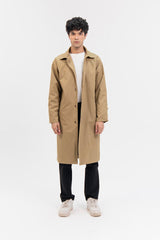 Men's Trench Coat - Camel Brown