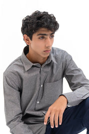 Men's Regular Fit Shirt  - Grey