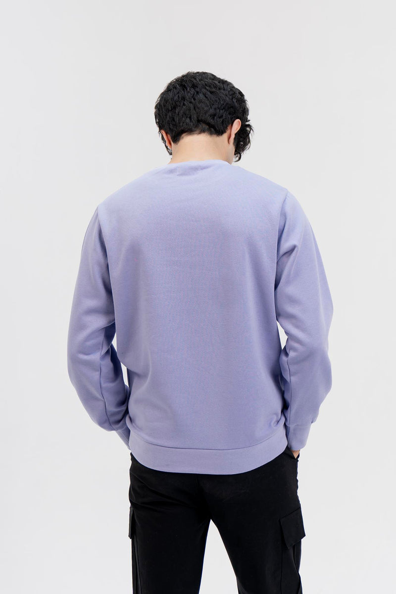 Men's Sweatshirt in Fleece - Lavender