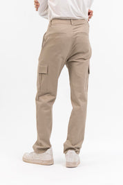 Men's Straight Fit Cargo Pant - Beige