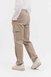 Men's Straight Fit Cargo Pant - Beige