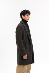 Men's Wool Coat - Green