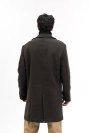 Men's Wool Coat - Green