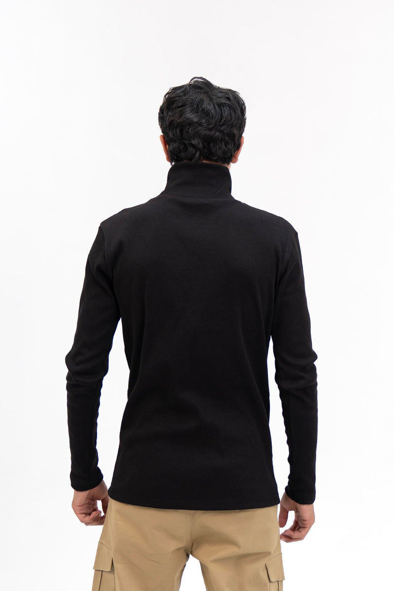 Men's High Neck  - Black