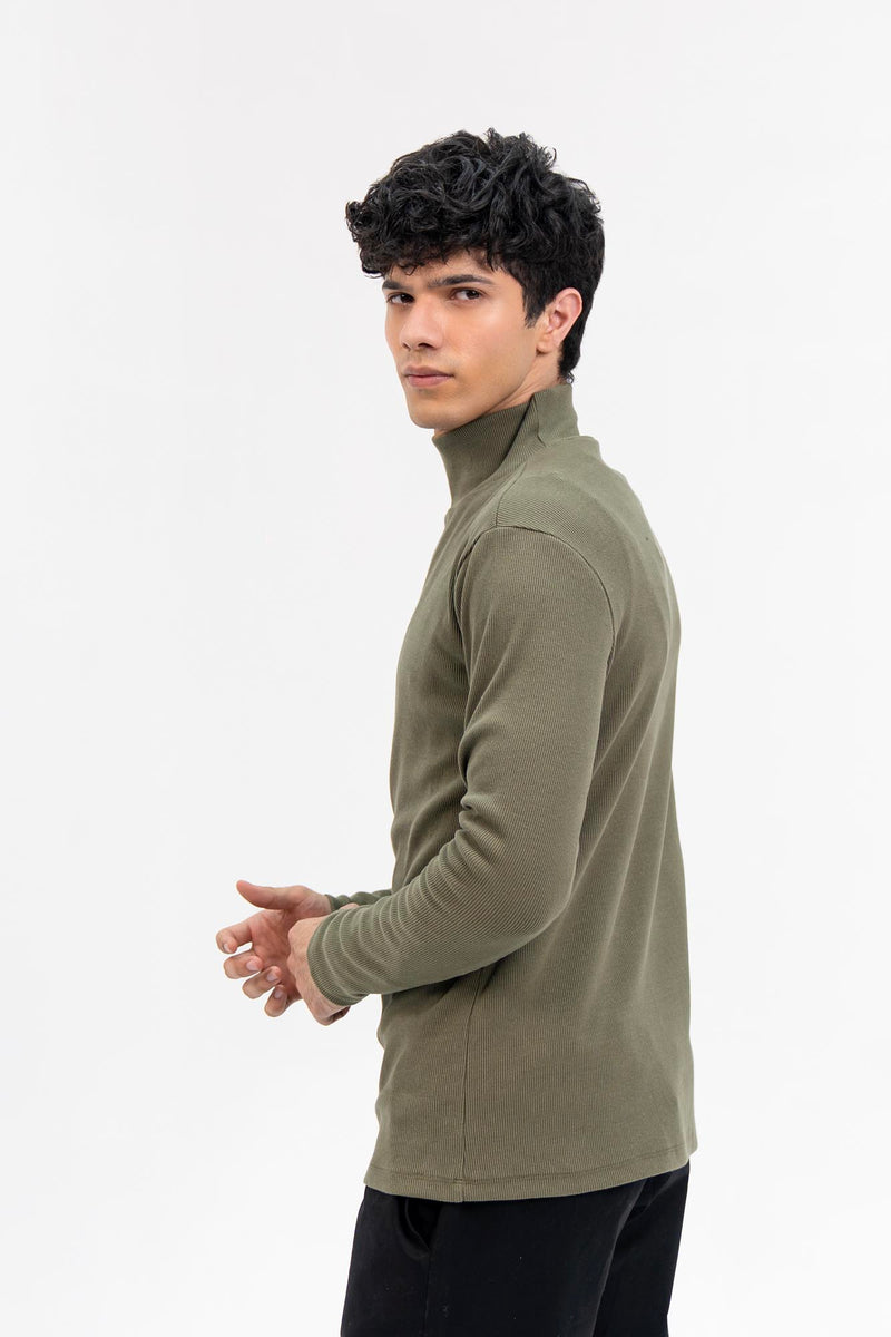 Men's High Neck  - Green