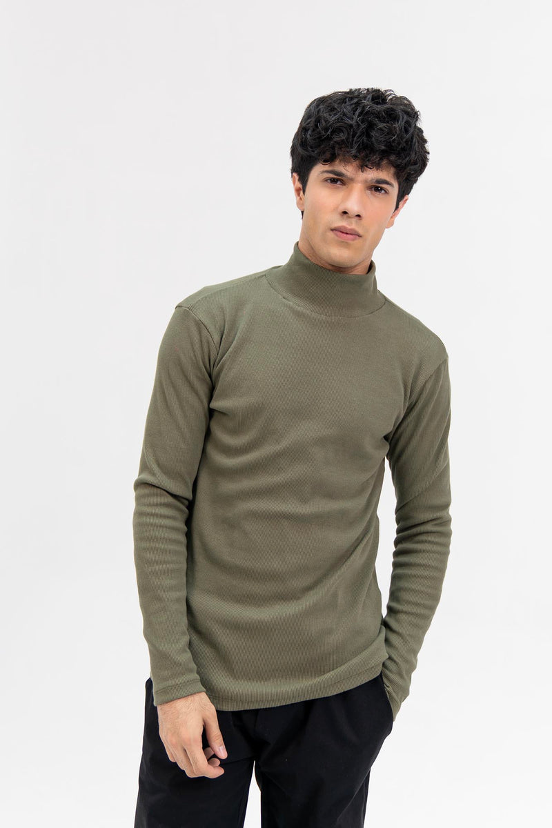 Men's High Neck  - Green