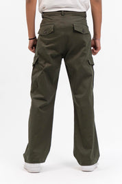 Men's Wide Leg Cargo Pant - Green