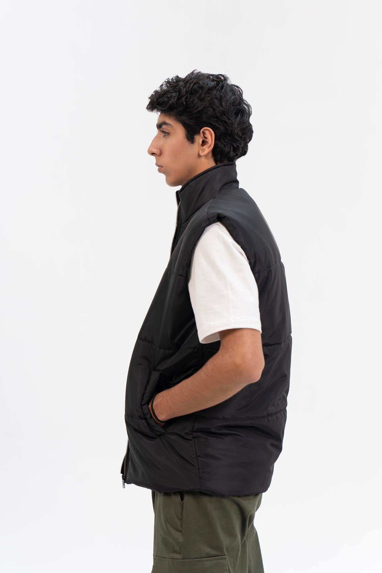 Men's Puffer Vest - Black