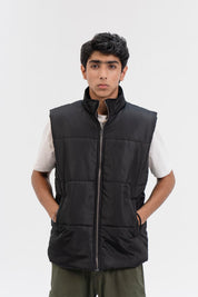 Men's Puffer Vest - Black