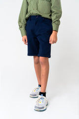 Boys Chino Shorts - Navy Blue
