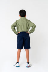 Boys Chino Shorts - Navy Blue