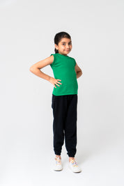 Girls Terry Jogger Pant - Black