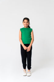 Girls Terry Jogger Pant - Black