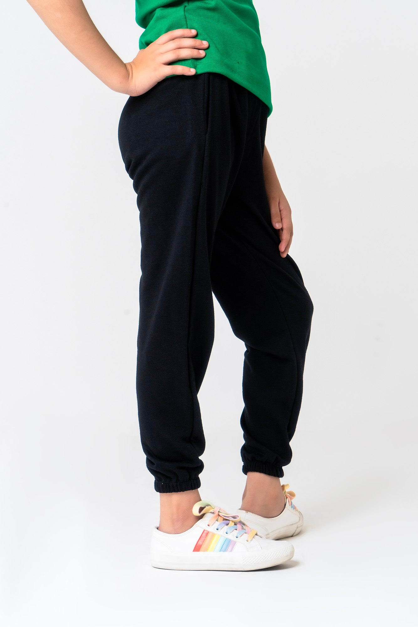 Girls Terry Jogger Pant - Black
