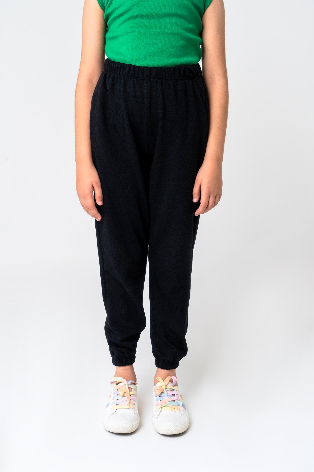Girls Terry Jogger Pant - Black