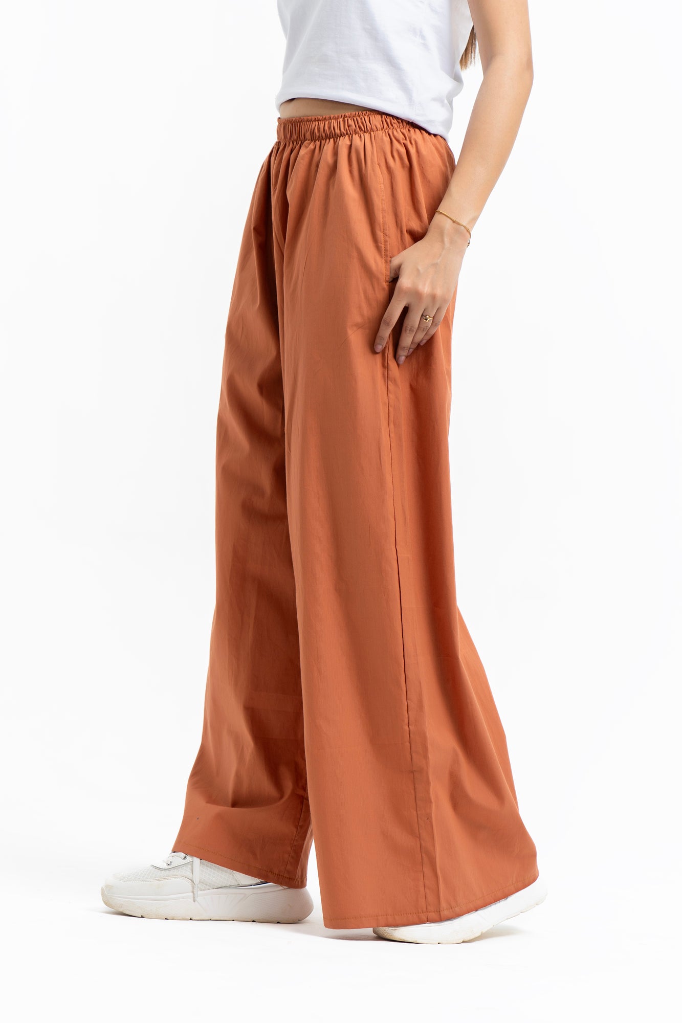 Oversized Wide Leg Pant - Rust