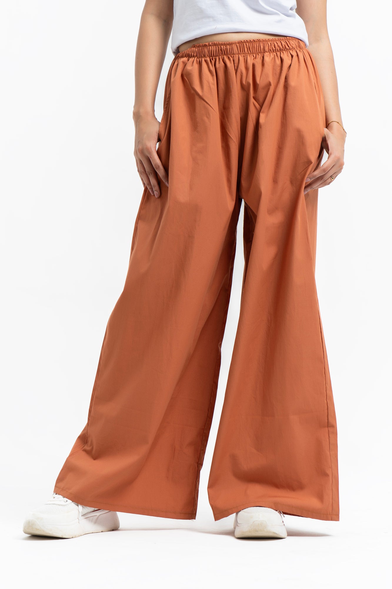 Oversized Wide Leg Pant - Rust