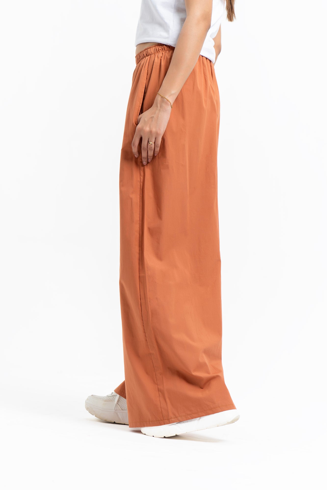 Oversized Wide Leg Pant - Rust