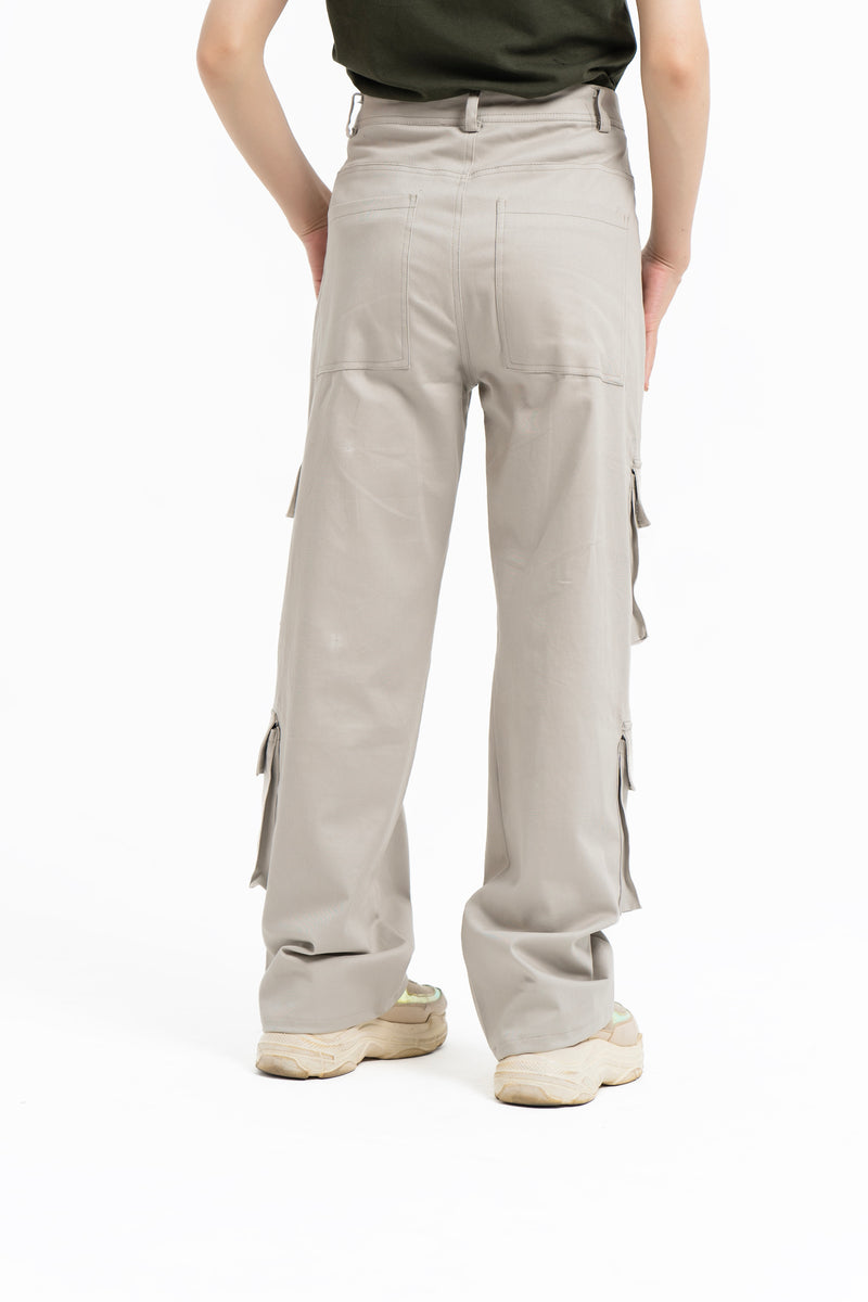 Double Pocket Cargo Pant - Stone