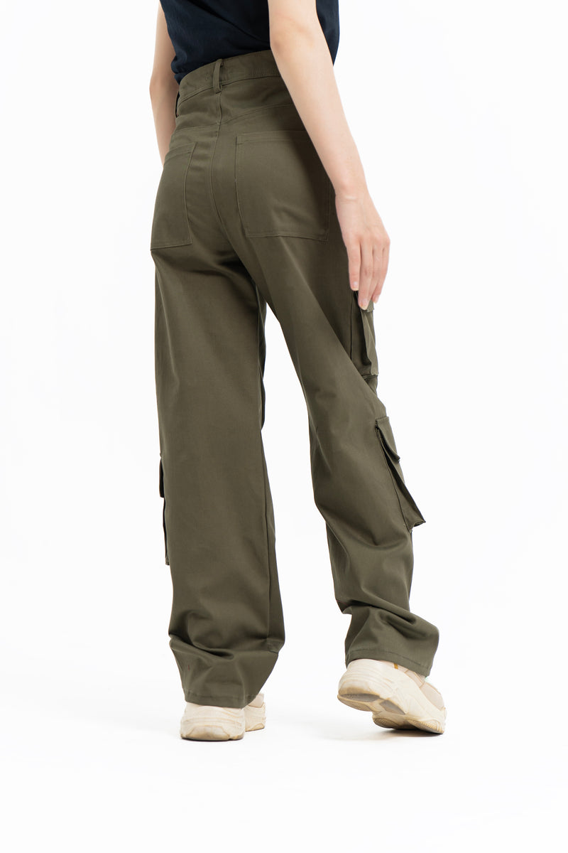 Double Pocket Cargo Pant - Green