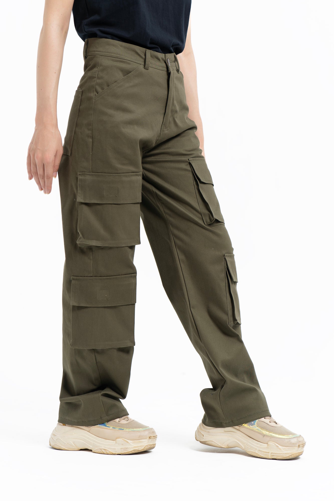 Double Pocket Cargo Pant - Green