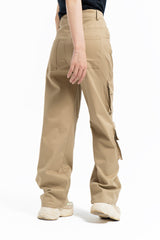 Double Pocket Cargo Pant - Camel Brown