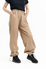 Parachute Toggle Pants - Light Brown