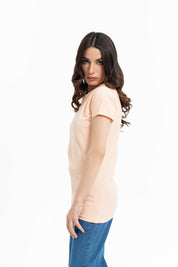 Short Sleeve T-Shirt - Light Peach
