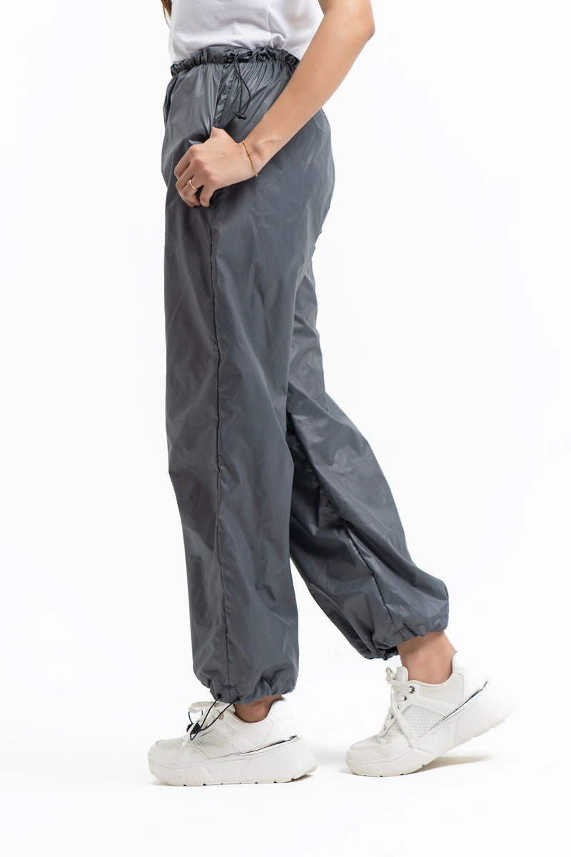 Parachute Toggle Pants - Grey