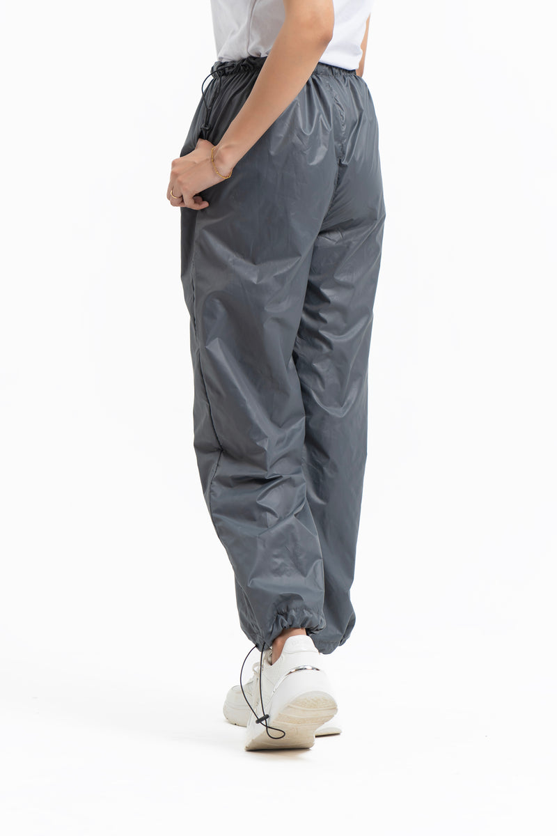 Parachute Toggle Pants - Grey