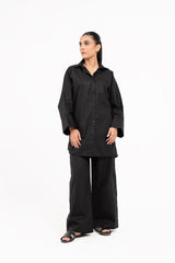 Wide Sleeve Shirt - Black