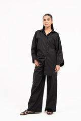 Wide Sleeve Shirt - Black